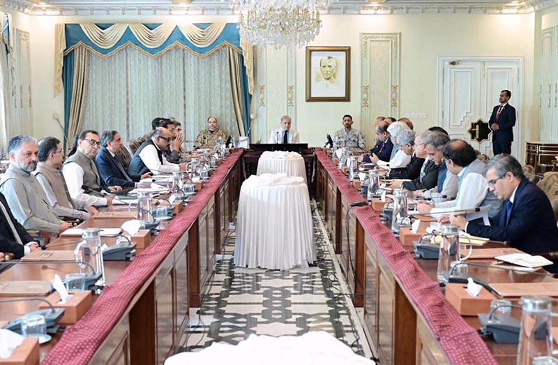 Prime Minister Muhammad Shehbaz Sharif chairs a review meeting regarding FBR reforms