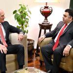 Minister of State/SAPM on Digital Media Fahd Haroon meets Lebanese Ambassador to Pakistan Abdul Aziz Issa at his office