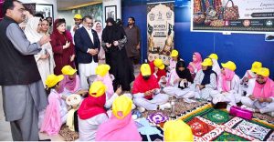 Managing Director Pakistan Bait-ul-Mal, Senator Capt. Shaheen Khalid Butt inaugurating two-day exhibition showcasing a diverse range of products prepared and manufactured by trainees of PBM’s Women Empowerment Centres, at F-9 Park