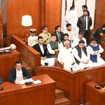 Governor Sindh Syed Muhammad Nehal Hashmi is participating in a special meeting of members of the Sindh Assembly and Children's Parliament in the Sindh Assembly. Federal Minister of State for Sports Das Kohistani, Special Assistant to the Prime Minister and Minister of State Fahad Haroon, Raja Ansari and other personalities are also present on this occasion