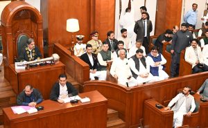 Governor Sindh Syed Muhammad Nehal Hashmi is participating in a special meeting of members of the Sindh Assembly and Children's Parliament in the Sindh Assembly. Federal Minister of State for Sports Das Kohistani, Special Assistant to the Prime Minister and Minister of State Fahad Haroon, Raja Ansari and other personalities are also present on this occasion