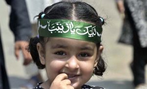 Security personnel remain on high alert as authorities deploy strict security measures to ensure the safety of mourners during the Chehlum procession commemorating the martyrdom of Hazrat Imam Hussain (RA) at Raja Bazar in the twin cities.