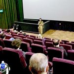 High Commissioner Rabia Shafiq addressing the audience at the special screening of The Legend of Maula Jatt, hosted by the High Commission of Pakistan in Singapore