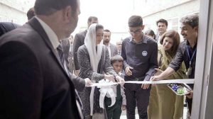 First Lady Bibi Asifa Bhutto Zardari MNA and inaugurates the state-of-the-art residential facility at the Centre for Autism Rehabilitation & Training (C-ARTS) in Korangi