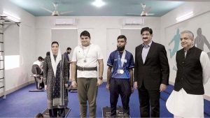 First Lady Bibi Asifa Bhutto Zardari MNA and Sindh Chief Minister Syed Murad Ali Shah in a group photo after inaugurating the state-of-the-art residential facility at the Centre for Autism Rehabilitation & Training (C-ARTS) in Korangi