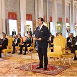 Chairman Senate of Pakistan and Founding Chairman of the Inter-Parliamentary Speakers' Conference (ISC), Syed Yousaf Raza Gilani, speaking the Royal Audience at the Throne Hall of the Royal Palace on the sidelines of the 2nd Inter-Parliamentary Speakers' Conference