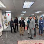 Federal Minister for Poverty Alleviation and Social Safety Syed Imran Ahmad Shah visited the Consulate of Pakistan in Chicago where he was received by the Consul General Zaman Mehdi