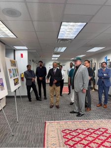 Federal Minister for Poverty Alleviation and Social Safety Syed Imran Ahmad Shah visited the Consulate of Pakistan in Chicago where he was received by the Consul General Zaman Mehdi