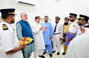 Federal Minister for Railways Muhammad Hanif Abbasi visited the newly established modern Guard Running Rooms