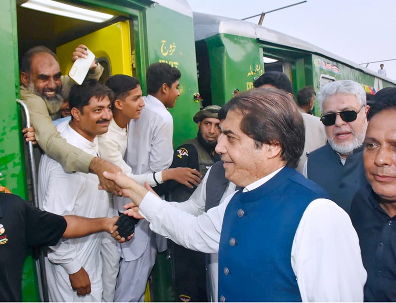People of Jhang jubilant over inauguration of Sandal Express, expressing gratitude and love for minister railways, Muhammad Hanif Abbasi