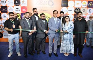 Chairman Senate, Syed Yousaf Raza Gilani inaugrating the Islamabad edition of Pakistan interiors furniture expo
