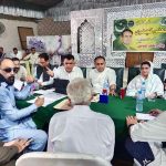 Minister of State for Finance & Railways Bilal Azhar Kayani is listening to the grievances of public in Khuli Kachehri