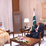 President Asif Ali Zardari in a meeting with Ambassador of the Kingdom of Saudi Arabia to Pakistan, Mr Nawaf bin Said Al-Malkiy, at Aiwan-e-Sadr
