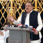 MNA Chaudhry Tariq Bashir Cheema addresses a press conference