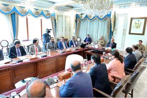Prime Minister Muhammad Shehbaz Sharif chairs a meeting on matters related to the Federal Board of Revenue