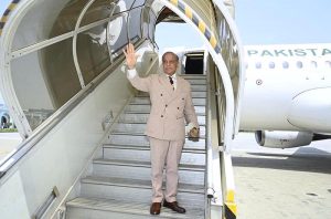 Prime Minister Muhammad Shehbaz Sharif departs for Bishkek, Kygyzstan for his three day official visit.