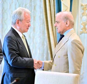 A delegation led by President of Japan International Cooperation Agency (JICA) Dr. Tanaka Akihiko called on Prime Minister Muhammad Shehbaz Sharif.