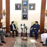 Sindh Chief Minister Syed Murad Ali Shah meets Federal Minister for Energy (Petroleum Division) Ali Pervaiz Malik at the Chief Minister House to discuss matters related to the energy and petroleum sector