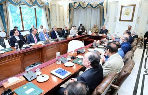 Prime Minister Muhammad Shehbaz Sharif chairs the Federal Cabinet Meeting.
