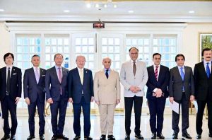 A delegation led by President of Japan International Cooperation Agency (JICA) Dr. Tanaka Akihiko called on Prime Minister Muhammad Shehbaz Sharif.
