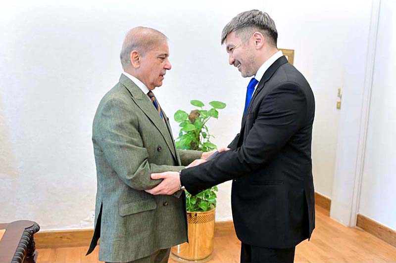 Ambassador of Republic of Kazakhstan to Pakistan Yerzhan Kistafin called on Prime Minister Muhammad Shehbaz Sharif