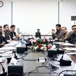 Federal Minister for Planning, Development and Special Initiatives Ahsan Iqbal chairing a meeting of the Prime Minister's Committee on ML-1 Financing, attended by DG FWO and senior officials from relevant ministries and authorities