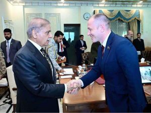 A delegation led by Minister of Energy of the Republic of Belarus H.E. Dzenis Maroz called on Prime Minister Muhammad Shehbaz Sharif