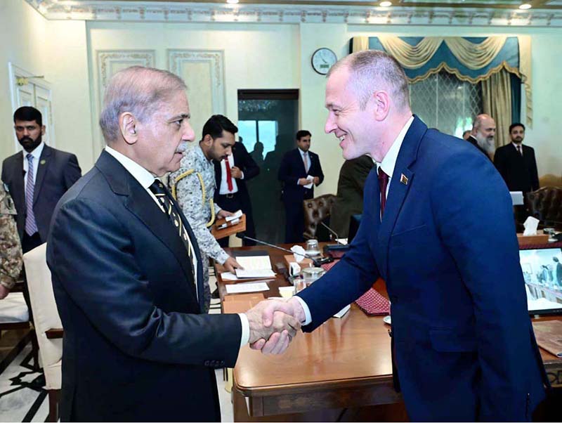 A delegation led by Minister of Energy of the Republic of Belarus H.E. Dzenis Maroz called on Prime Minister Muhammad Shehbaz Sharif