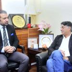 Advisor to the Finance Minister, Khurram Shehzad meeting with Pakistan Business Council (PBC) leadership at the Finance Division to discuss investment, privatization and economic reforms