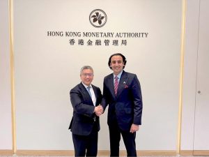 Minister of State and Chairman Pakistan Virtual Assets Regulatory Authority, Bilal Bin Saqib, meeting Arthur Yuen, Deputy Chief Executive of the Hong Kong Monetary Authority in Hong Kong