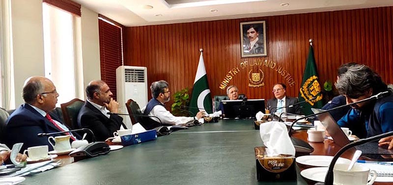 Federal Minister for Law, Justice and Human Rights Senator Azam Nazeer Tarar, alongside Federal Minister for Finance and Revenue, Senator Muhammad Aurangzeb, chairs a high-level meeting on the Real Estate Regulatory Authority (RERA)