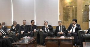 Hon'ble Chief Justice of Pakistan engages with the Supreme Court Bar ahead of the commencement of the New Judicial Year at the Supreme Court of Pakistan.