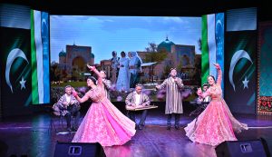 Distinguished Uzbek artists presenting a vibrant showcase of Uzbekistan’s rich musical traditions and cultural heritage, celebrating the enduring bonds of friendship, brotherhood and cultural cooperation between Pakistan and Uzbekistan during a special cultural concert, “Uzbekistan-Pakistan: Melodies of Friendship and Brotherhood,” hosted by the Embassy of the Republic of Uzbekistan in Pakistan to mark the 35th Anniversary of the Independence of Uzbekistan at PNCA