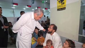 Federal Minister for Interior, Mohsin Naqvi visiting NADRA mega center