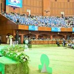 Prime Minister Muhammad Shehbaz Sharif addresses the International Youth Day Ceremony
