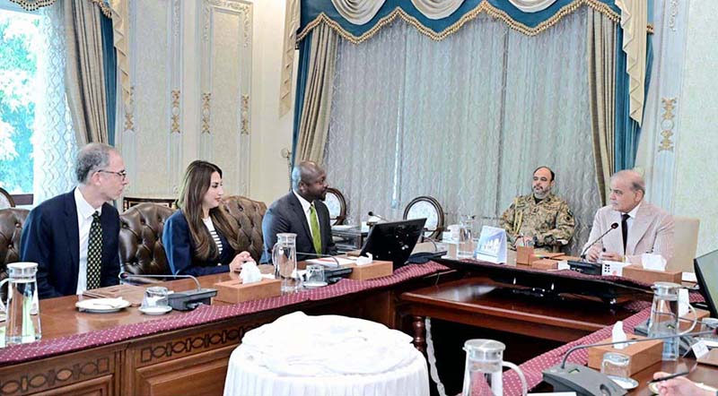 A delegation of Google calls on Prime Minister Muhammad Shehbaz Sharif