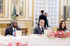 Prime Minister Muhammad Shehbaz Sharif holds a reception in honour of Google’s Vice President of Global Affairs Wilson L. White.
