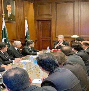 Hon'ble Chief Justice of Pakistan/Chairman, NJPMC, in a consultative meeting with a delegation of the Balochistan Bar Council, led by its Vice Chairman, at the Supreme Court Branch Registry.