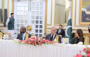 Prime Minister Muhammad Shehbaz Sharif holds a reception in honour of Google’s Vice President of Global Affairs Wilson L. White.