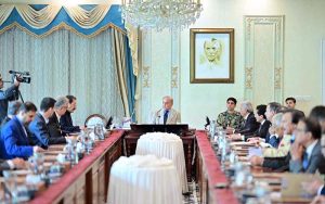 An Iranian delegation led by Minister of Industry, Mines and Trade H.E. Seyyed Muhammad Atabak called on Prime Minister Muhammad Shehbaz Sharif. APP/TZD