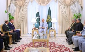 Minister of Home Affairs of Malaysia, Dato' Seri Saifuddin Nasution Ismail, calls on Prime Minister Muhammad Shehbaz Sharif at the Prime Minister House.