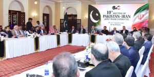Federal Minister for Commerce Jam Kamal Khan and Iran’s Minister of Industry, Mines and Trade, Dr. Mohammad Atabak, co-chair the closing session of the 10th Pakistan-Iran Joint Trade Committee.
