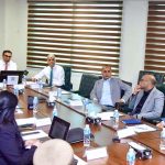 Adviser to the Prime Minister on Privatisation and Chairman Privatisation Commission, Muhammad Ali chairing the Privatisation Commission Board meeting