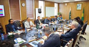 President of the Japan International Cooperation Agency (JICA), Dr. Tanaka Akihiko, called on Federal Minister for Planning, Development & Special Initiatives, Ahsan Iqbal at the Ministry of Planning.