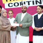 Punjab Education Minister Sikandar Hayat distributes “Chief Minister Honhaar Scholarship” cheques among deserving students at Karakoram International University