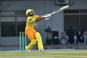 Players in action during the National Champions Cup 2026–27 match between Pakistan Greens and Pakistan Gold at Multan Cricket Stadium