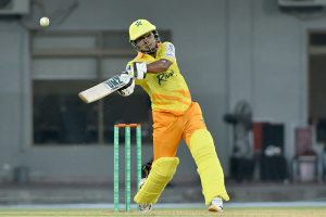 Players in action during the National Champions Cup 2026–27 match between Pakistan Greens and Pakistan Gold at Multan Cricket Stadium