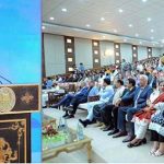 Prime Minister Muhammad Shehbaz Sharif addressees at a special ceremony on the eve of National Religious Minorities Day