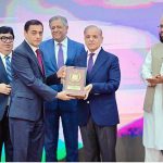 Prime Minister Muhammad Shehbaz Sharif presenting awards to the members of Religious Minorities of Pakistan who contributed towards the sustained benefits of the society