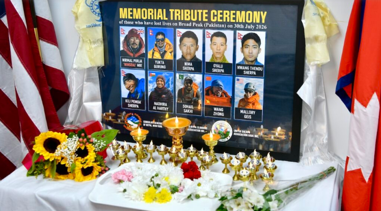 Nepalese consulate in New York holds memorial for mountaineers lost on Pakistan's Broad Peak